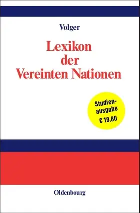 Volger |  Lexikon der Vereinten Nationen | eBook | Sack Fachmedien