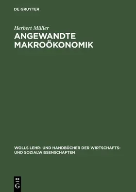 Müller |  Angewandte Makroökonomik | eBook | Sack Fachmedien