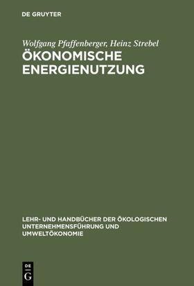 Pfaffenberger / Strebel |  Ökonomische Energienutzung | eBook | Sack Fachmedien