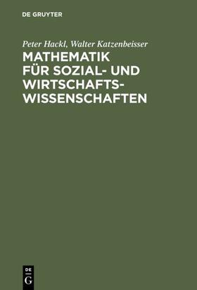 Hackl / Katzenbeisser |  Mathematik für Sozial- und Wirtschaftswissenschaften | eBook | Sack Fachmedien