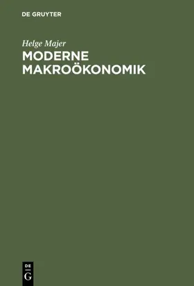 Majer |  Moderne Makroökonomik | eBook | Sack Fachmedien