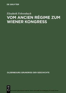 Fehrenbach |  Vom Ancien Régime zum Wiener Kongress | eBook | Sack Fachmedien