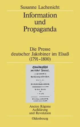 Lachenicht |  Information und Propaganda | eBook | Sack Fachmedien