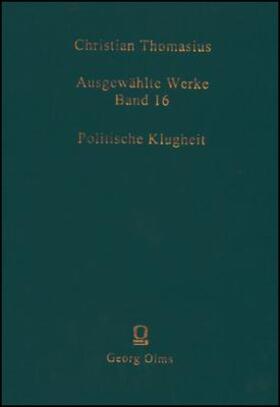 Thomasius |  Ausgewählte Werke | Buch |  Sack Fachmedien