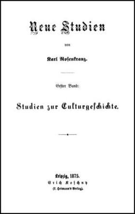 Rosenkranz |  Neue Studien. 4 Bände | Buch |  Sack Fachmedien