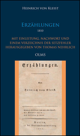 Kleist |  Erzählungen - Nachdruck der Erstausgabe 1810 | Buch |  Sack Fachmedien