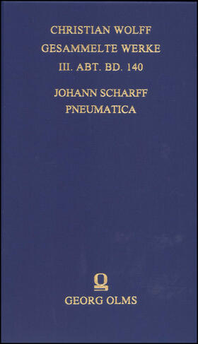 Scharff |  Pneumatica seu Pneumatologia | Buch |  Sack Fachmedien