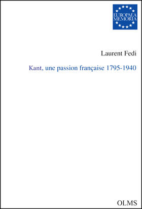 Fedi |  Kant, une passion française 1795-1940 | Buch |  Sack Fachmedien