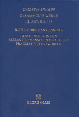 Hennings / Wunderlich |  Geschichte von den Seelen der Menschen und Thiere pragmatisch entworfen | Buch |  Sack Fachmedien