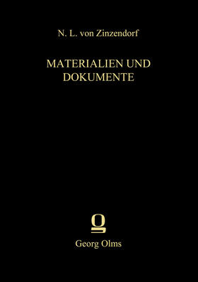 Zimmerling |  Nikolas Ludwig von Zinzendorf: Materialien und Dokumente | Buch |  Sack Fachmedien