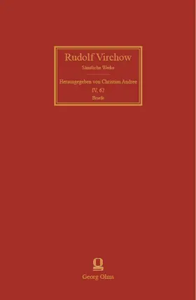 Andree / Virchow |  Rudolf Virchow: Sämtliche Werke | Buch |  Sack Fachmedien