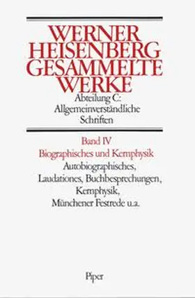 Heisenberg |  Gesammelte Werke, ... | Buch |  Sack Fachmedien