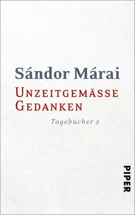 Márai / Zeltner |  Unzeitgemäße Gedanken | eBook | Sack Fachmedien