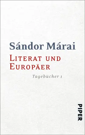 Márai / Zeltner |  Literat und Europäer | eBook | Sack Fachmedien