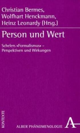 Bermes / Henckmann / Leonardy |  Person und Wert | Buch |  Sack Fachmedien