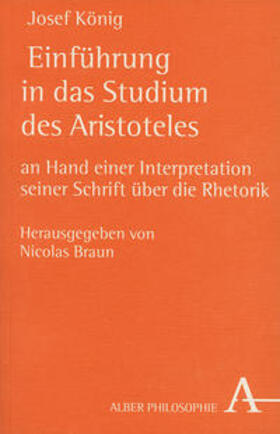 König / Braun |  Einführung in das Studium des Aristoteles | Buch |  Sack Fachmedien