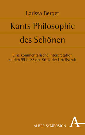 Berger |  Kants Philosophie des Schönen | Buch |  Sack Fachmedien