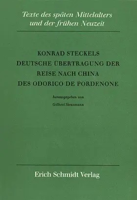 Strasmann |  Konrad Steckels Deutsche Übertragung der Reise nach China des Odorico de Pordenone | Buch |  Sack Fachmedien