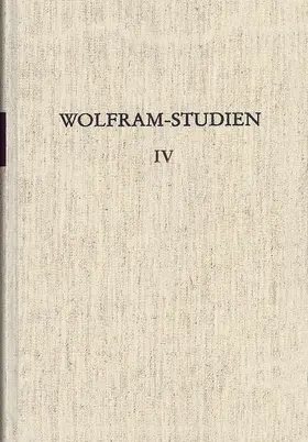 Schröder |  Wolfram-Studien IV | Buch |  Sack Fachmedien