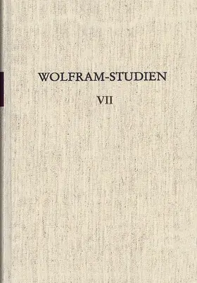 Schröder |  Wolfram-Studien VII | Buch |  Sack Fachmedien