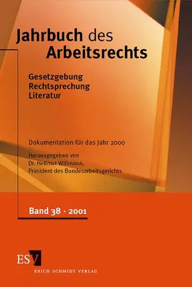 Wißmann |  Jahrbuch des Arbeitsrechts | Buch |  Sack Fachmedien