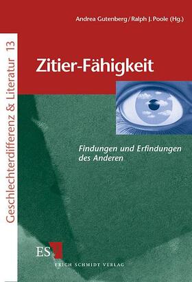 Gutenberg / Poole |  Zitier-Fähigkeit | Buch |  Sack Fachmedien
