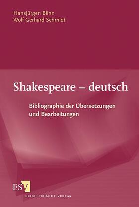 Blinn / Schmidt |  Shakespeare - deutsch | Buch |  Sack Fachmedien