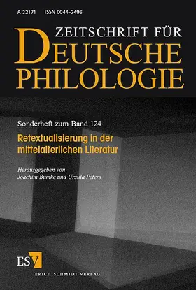 Bumke / Peters |  Retextualisierung in der mittelalterlichen Literatur | Buch |  Sack Fachmedien