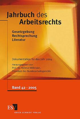 Wißmann |  Jahrbuch des Arbeitsrechts | Buch |  Sack Fachmedien