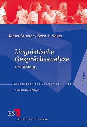 Brinker / Sager |  Linguistische Gesprächsanalyse | Buch |  Sack Fachmedien
