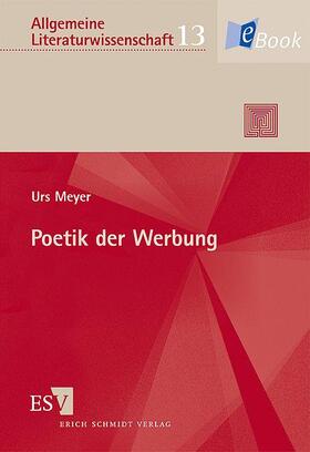 Meyer |  Poetik der Werbung | eBook | Sack Fachmedien