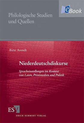 Arendt |  Niederdeutschdiskurse | eBook | Sack Fachmedien