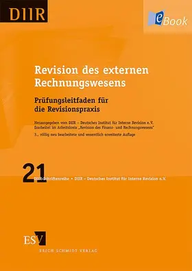 DIIR – Deutsches Institut für Interne Revision e. V. |  Revision des externen Rechnungswesens | eBook | Sack Fachmedien