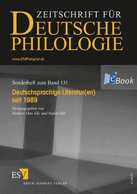 Eke / Elit |  Deutschsprachige Literatur(en) seit 1989 | eBook | Sack Fachmedien