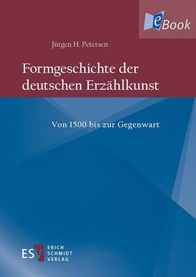 Petersen |  Formgeschichte der deutschen Erzählkunst | eBook | Sack Fachmedien