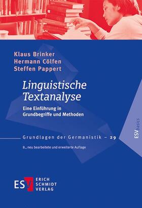Brinker / Cölfen / Pappert |  Linguistische Textanalyse | Buch |  Sack Fachmedien