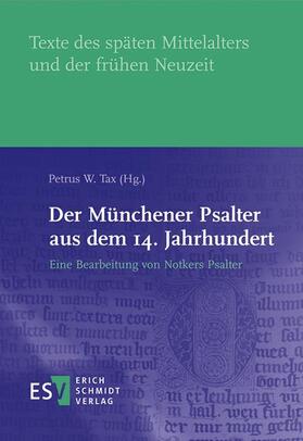 Tax |  Der Münchener Psalter aus dem 14. Jahrhundert | Buch |  Sack Fachmedien