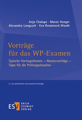 Chalupa / Hunger / Langusch |  Vorträge für das WP-Examen | Buch |  Sack Fachmedien