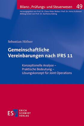 Höfner |  Gemeinschaftliche Vereinbarungen nach IFRS 11 | Buch |  Sack Fachmedien