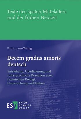 Janz-Wenig |  Decem gradus amoris deutsch | Buch |  Sack Fachmedien