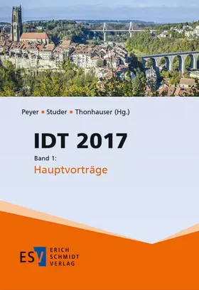 Peyer / Studer / Thonhauser |  IDT 2017, Band 1 | Buch |  Sack Fachmedien