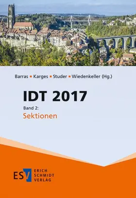 Barras / Karges / Studer |  IDT 2017, Band 2 | Buch |  Sack Fachmedien