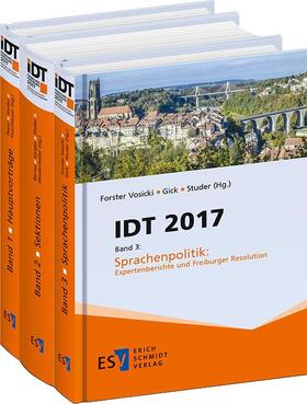 Herausgegeben von Malgorzata Barras, Brigitte Forster Vosicki, Cornelia Gick, Katharina Karges, Dr. Elisabeth Peyer, Prof. Dr. Thomas Studer, Prof. Dr. Ingo Thonhauser, Eva Wiedenkeller | IDT 2017 -  - Band 1, 2 und 3 als Gesamtpaket | Buch | 978-3-503-18166-7 | sack.de