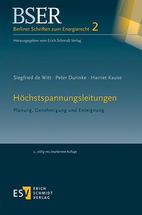 de Witt / Durinke / Kause |  Höchstspannungsleitungen | Buch |  Sack Fachmedien