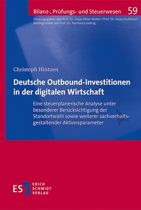 Hintzen |  Deutsche Outbound-Investitionen in der digitalen Wirtschaft | Buch |  Sack Fachmedien