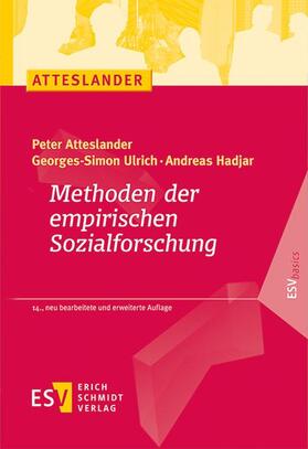 Atteslander / Ulrich / Hadjar |  Methoden der empirischen Sozialforschung | Buch |  Sack Fachmedien