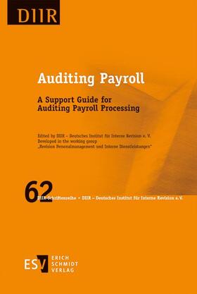DIIR - Arbeitskreis "Revision Personalmanagement und Interne Dienstleistungen" |  Auditing Payroll | Buch |  Sack Fachmedien