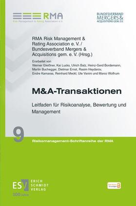 RMA Risk Management & Rating Association e. V. / Bundesverband Mergers & Acquisitions gem. e. V. |  M&A-Transaktionen | eBook | Sack Fachmedien