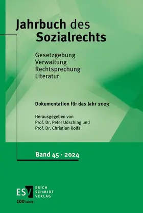 Udsching / Rolfs |  Jahrbuch des Sozialrechts -  - Dokumentation für das Jahr 2023 | Buch |  Sack Fachmedien