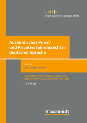 Bar |  Ausländisches Privat- und Privatverfahrensrecht | Buch |  Sack Fachmedien